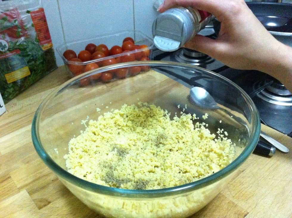 Add pepper and salt to taste