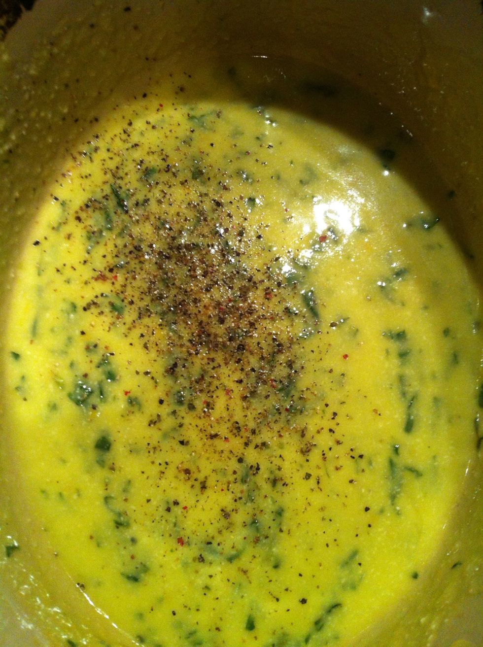 Add pepper and salt to your taste