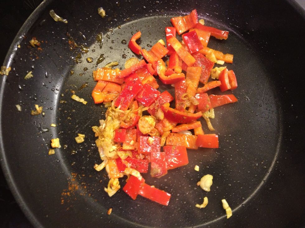 Add pepper, cumin, chilli powder, cook for 5 min.