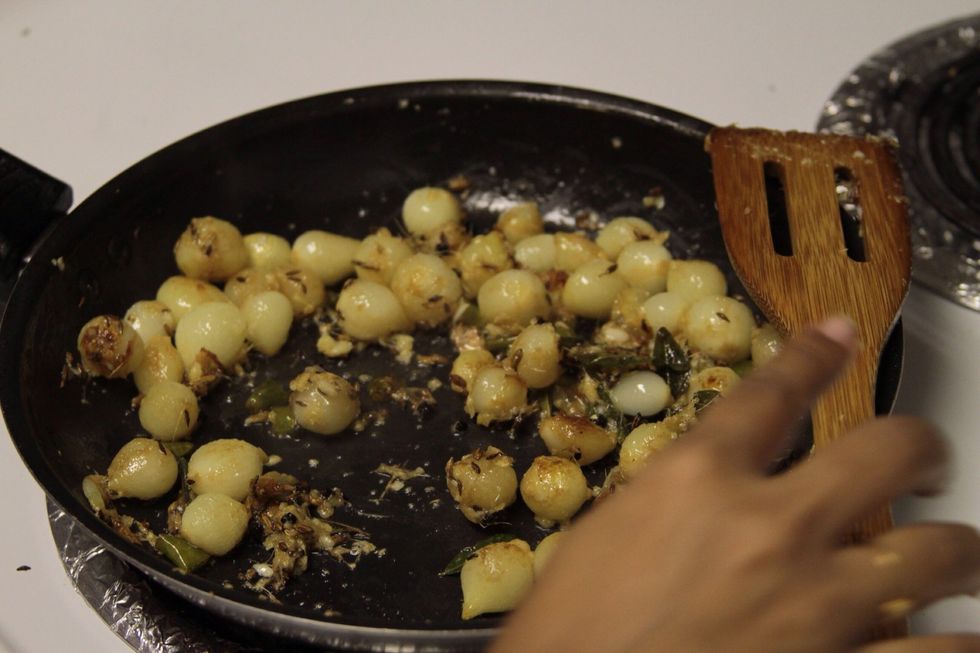 Add pepper to the pan