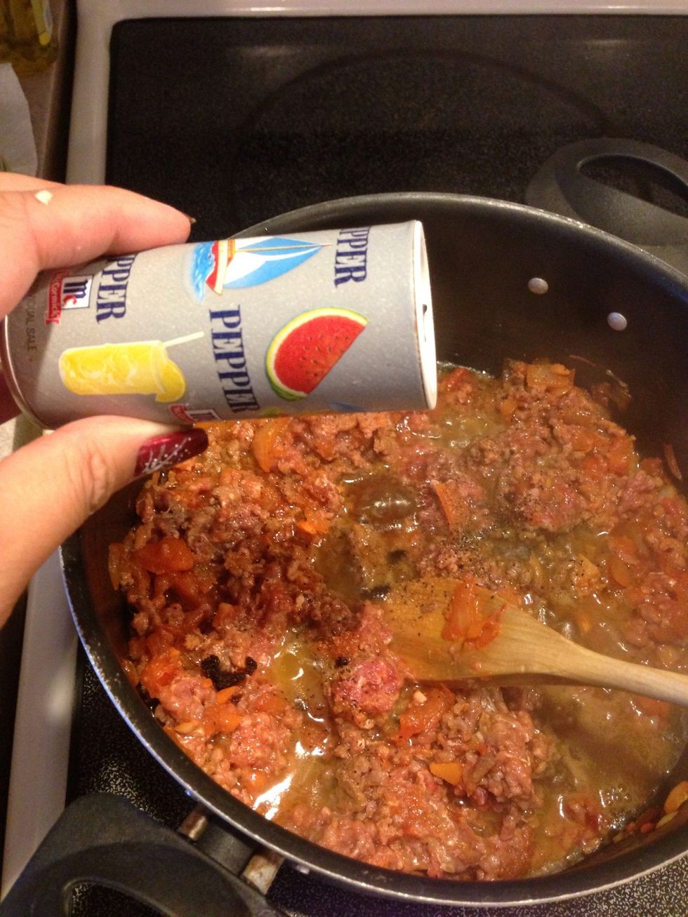 Add pepper...
