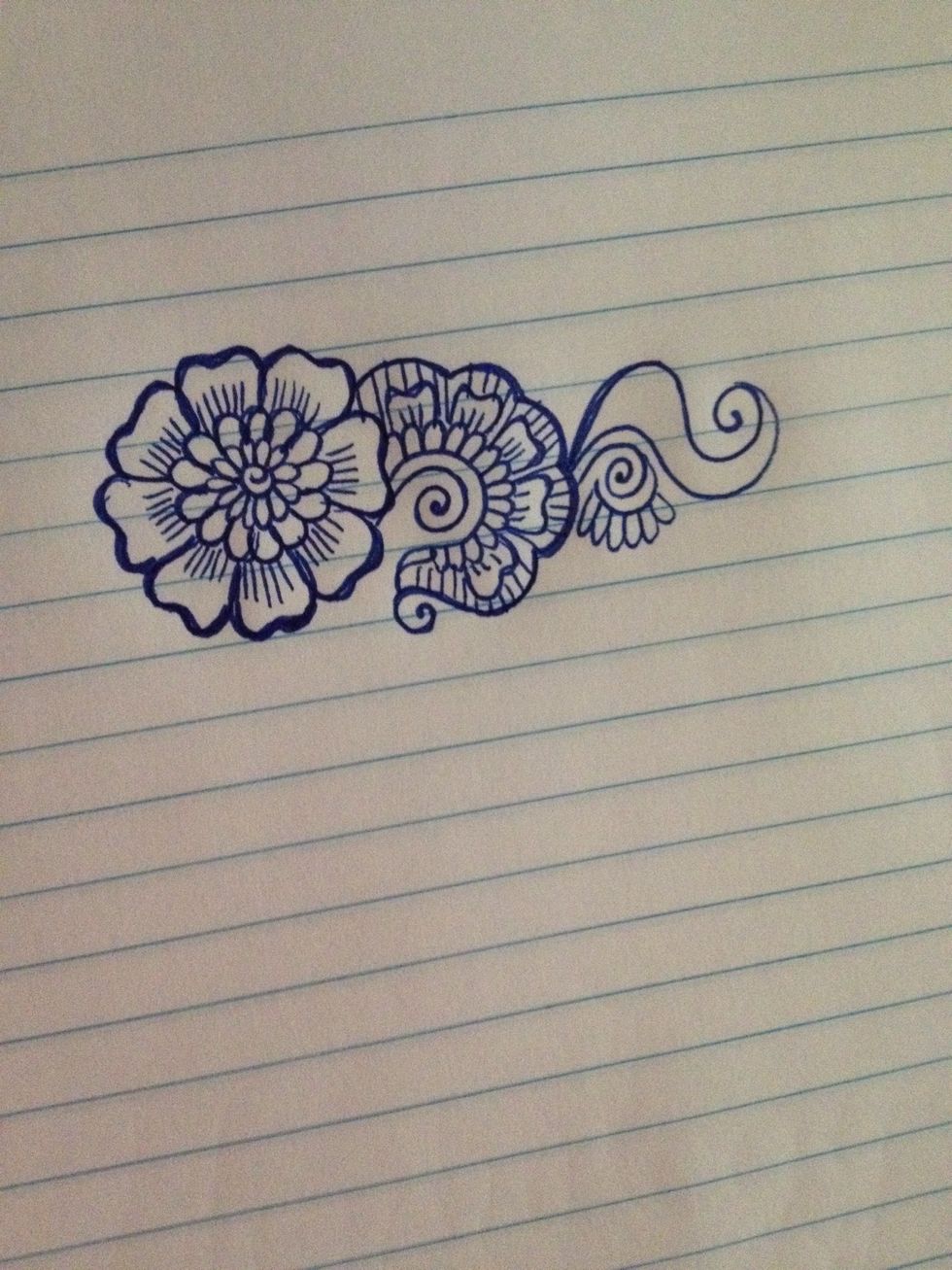 Add petals to the paisley.