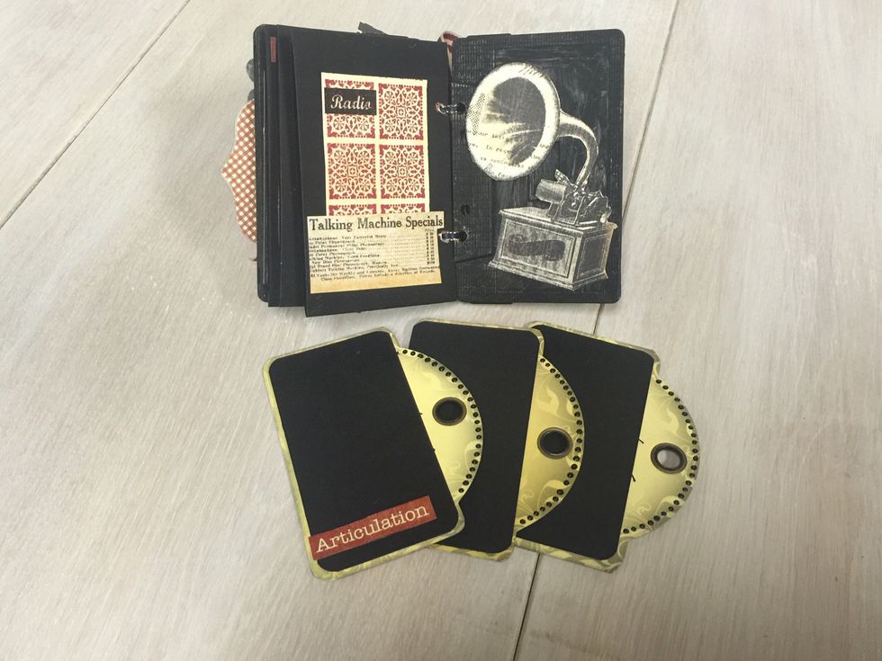 Add photo mats to your tags and stickers for decoration.