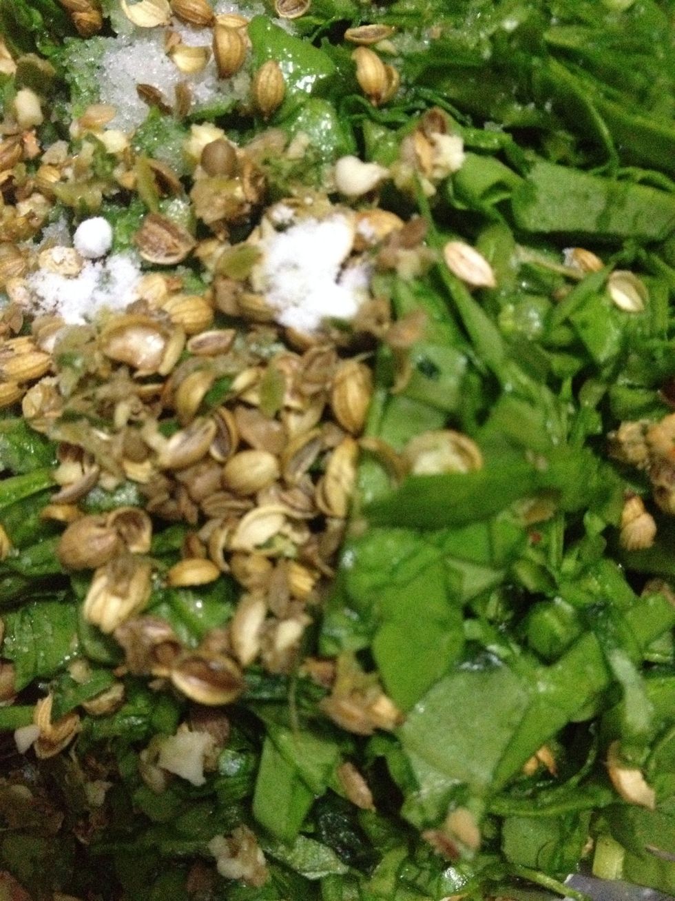 Add pinch of baking soda to it and mix it well