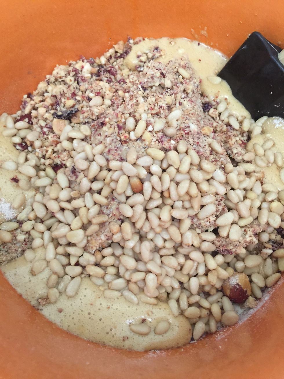 Add pine nuts