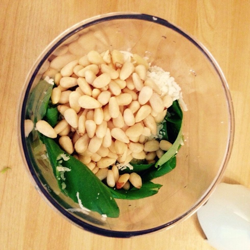 Add pine nuts