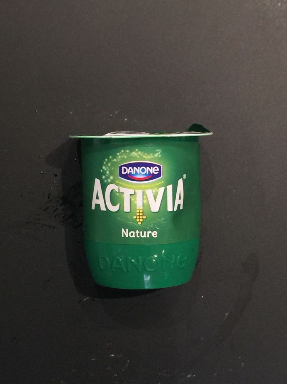 Add plain full fat yogurt 125 g. Blend until the batter is smooth and liquidy