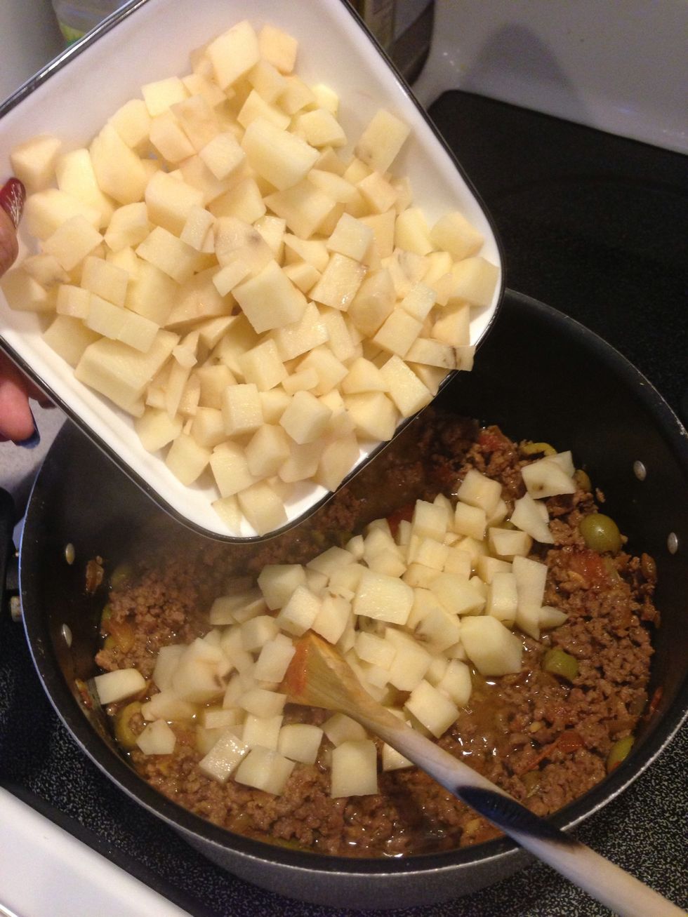 Add potatoes...