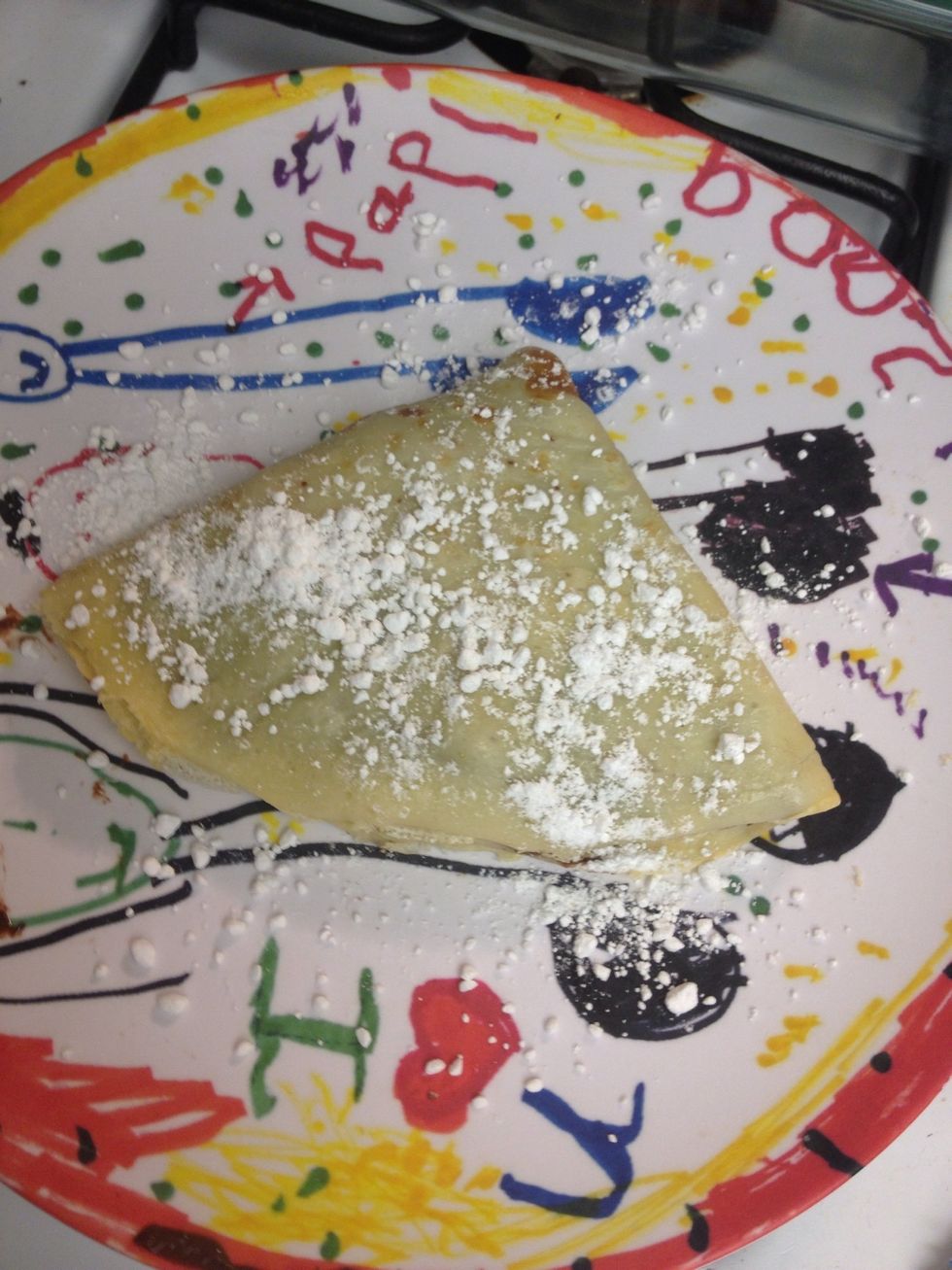 Add powdered sugar