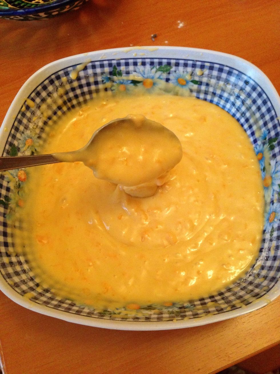 Add pumpkin and walnuts, mix well