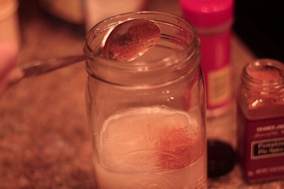 Add pumpkin pie spice to taste