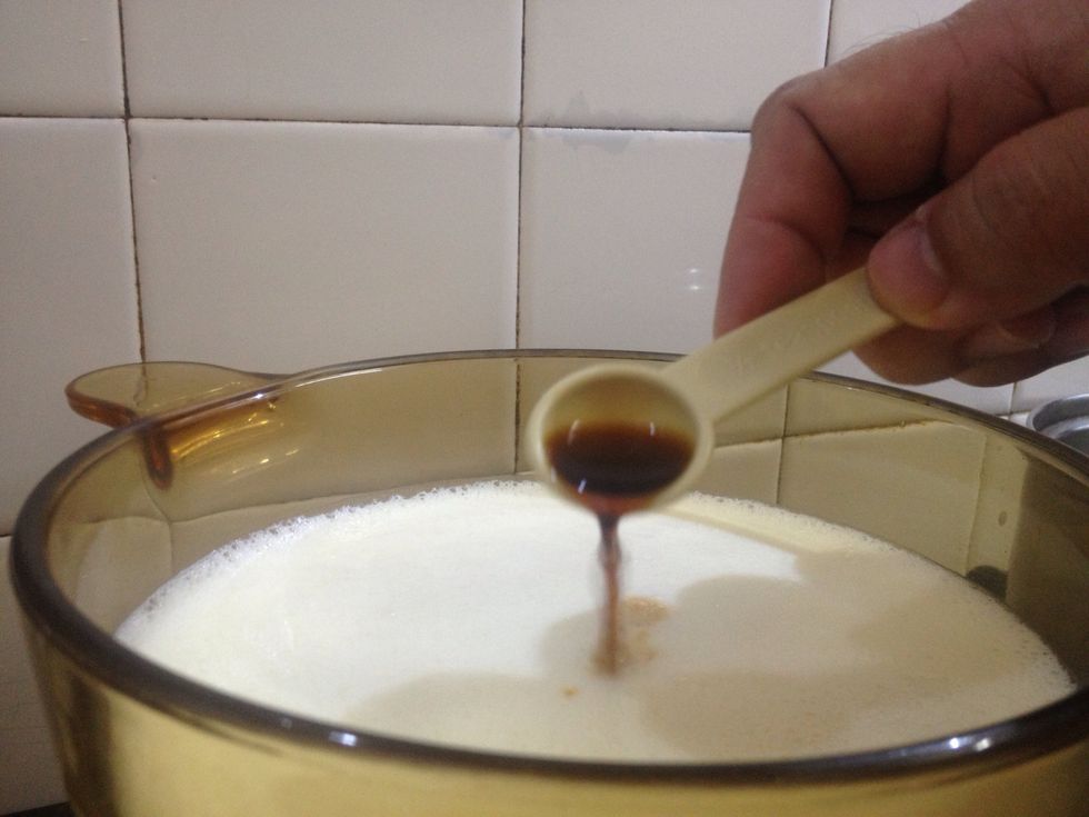 ...add pure vanilla extract and stir.