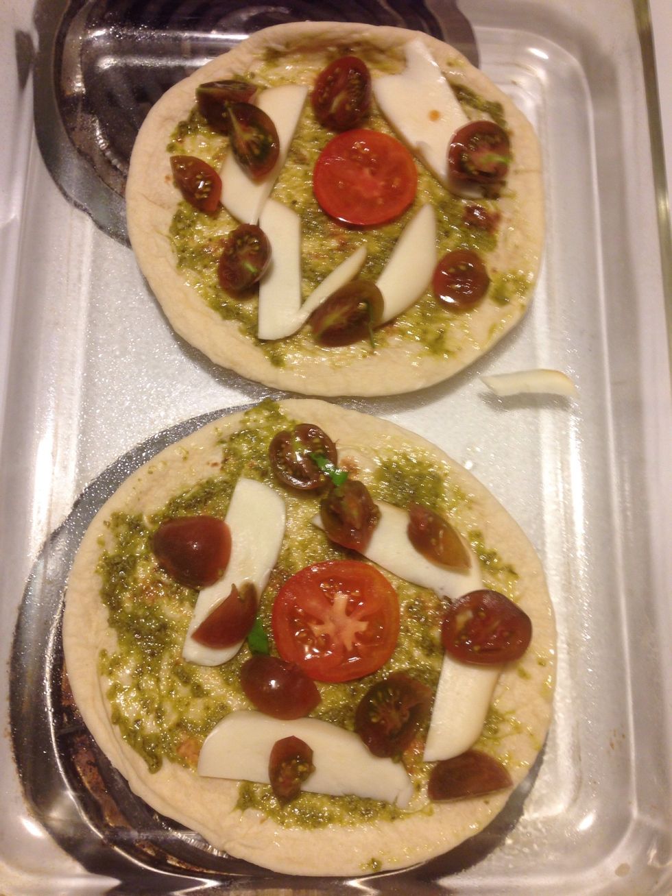 Add purple tomatoes.