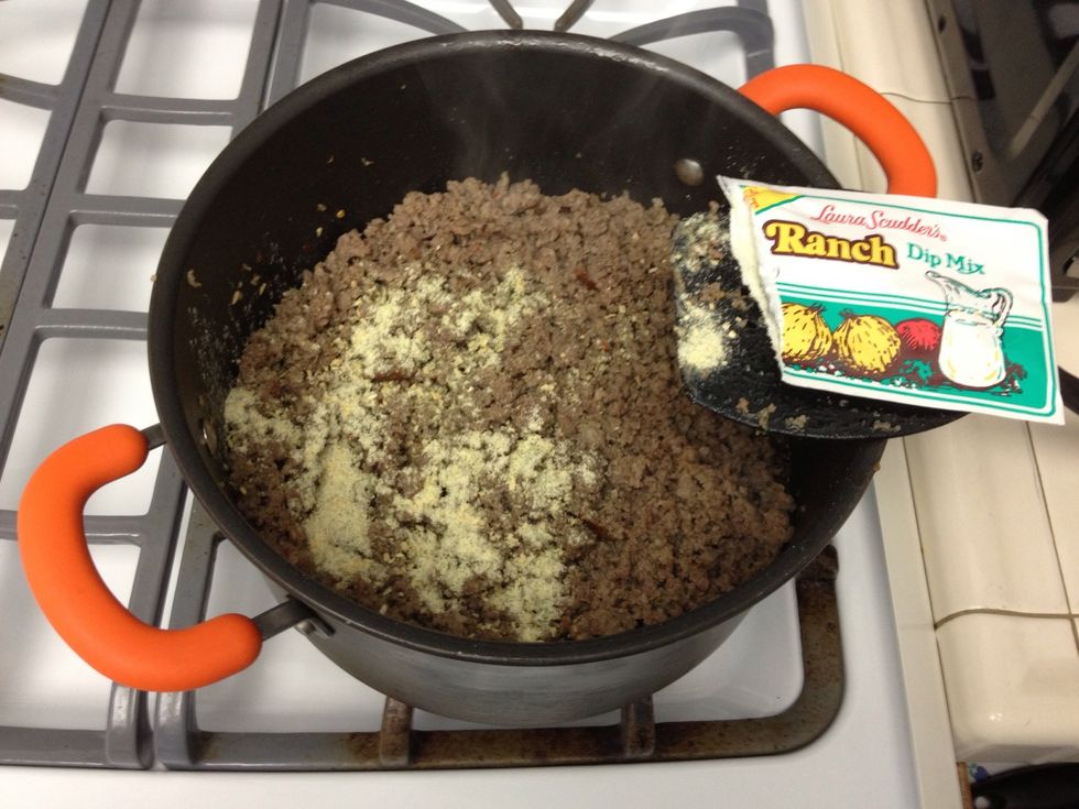Add Ranch Mix. Add as much as you want to your taste.