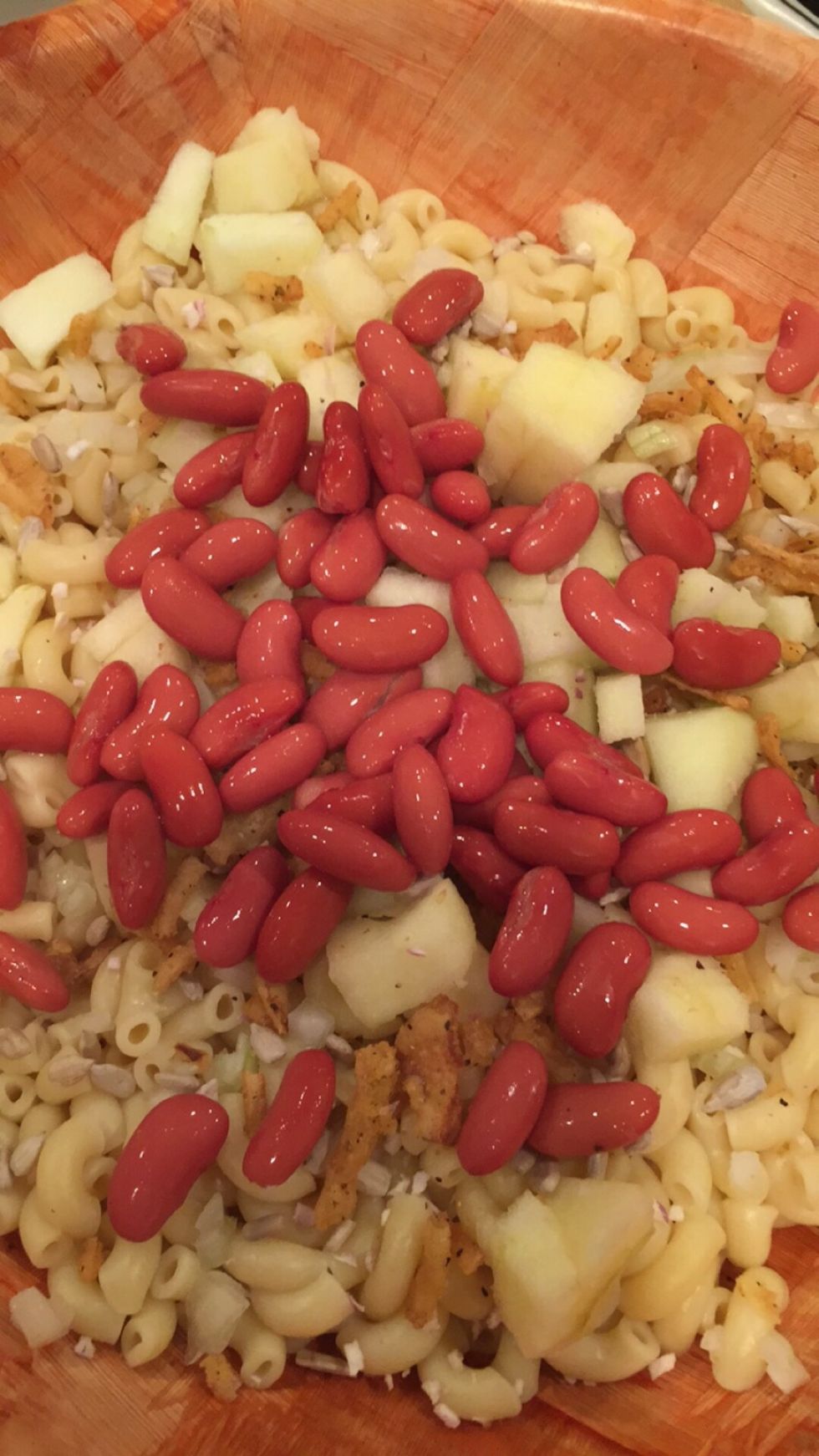 Add red kidney beans.