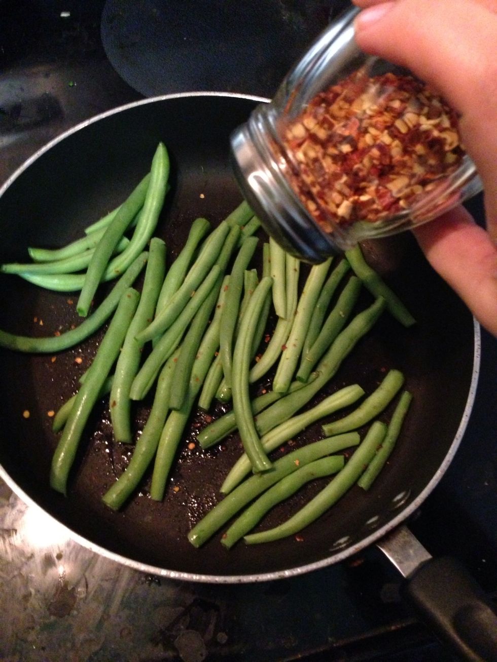 Add red pepper flakes