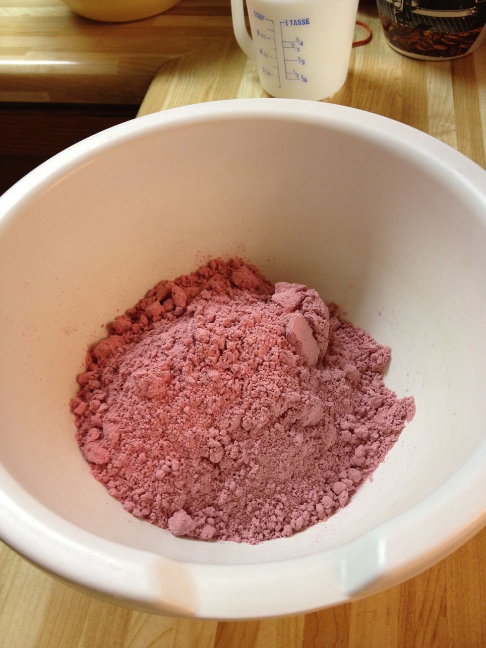 Add Red Velvet Mix into separate bowl
