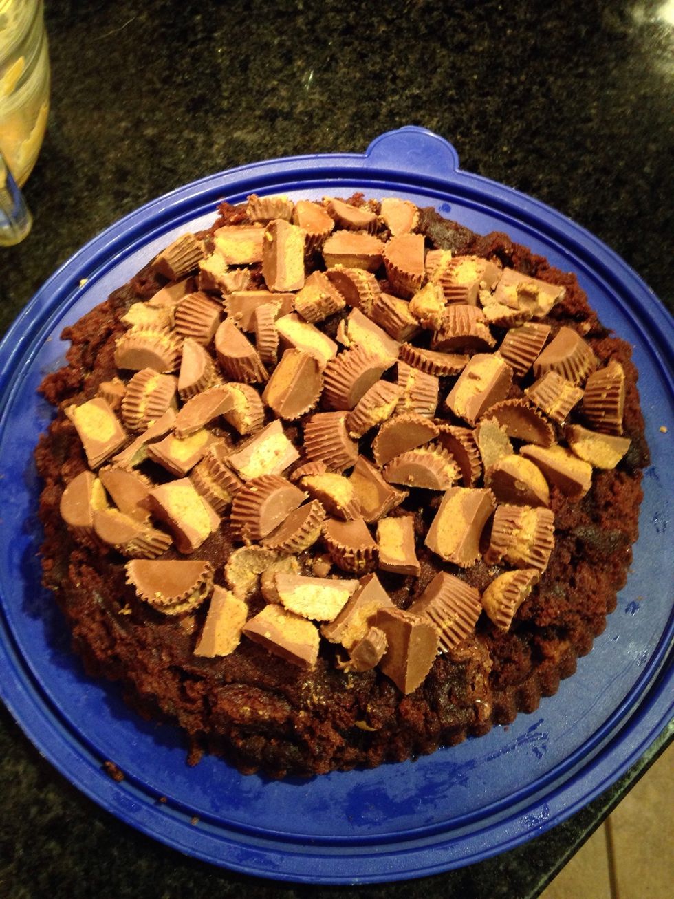 Add Reese Cups to the Top