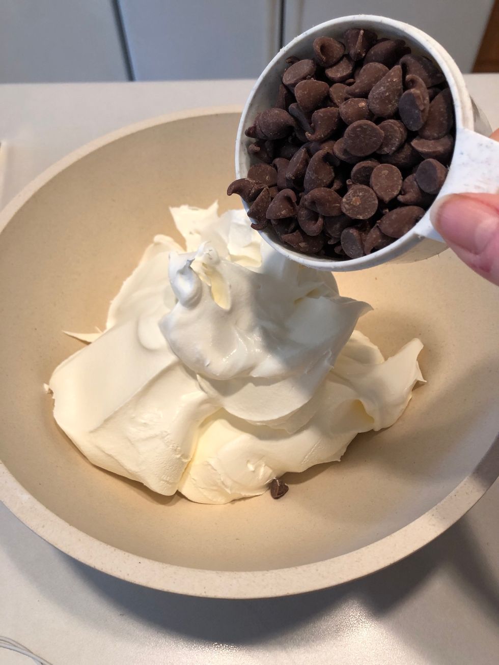 Add regular chocolate chips.