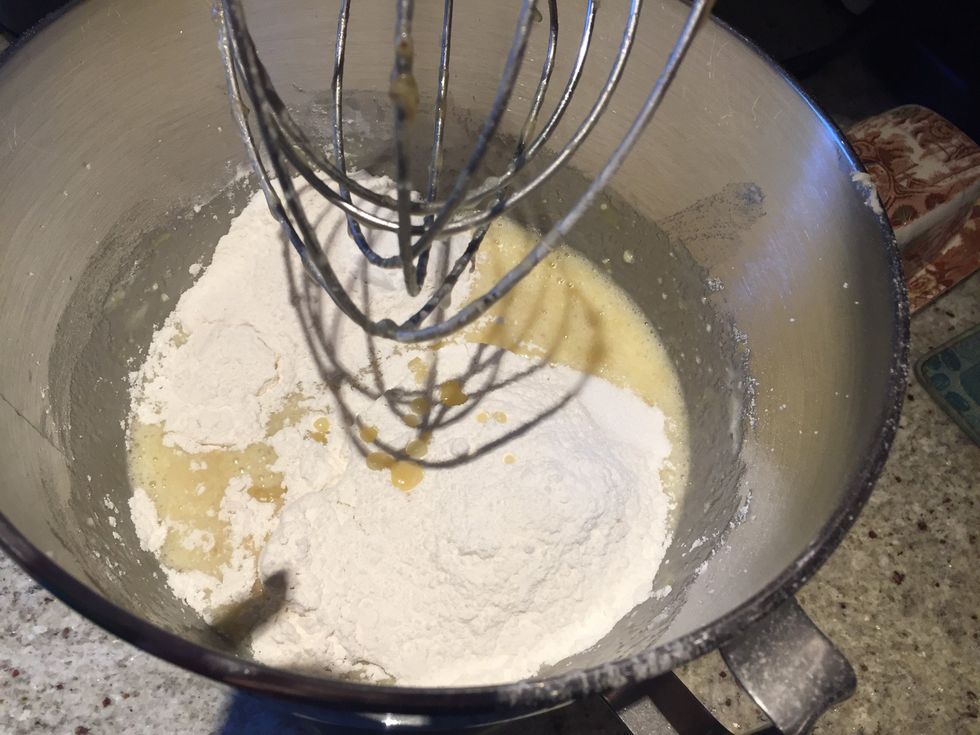 Add remaining dry ingredients