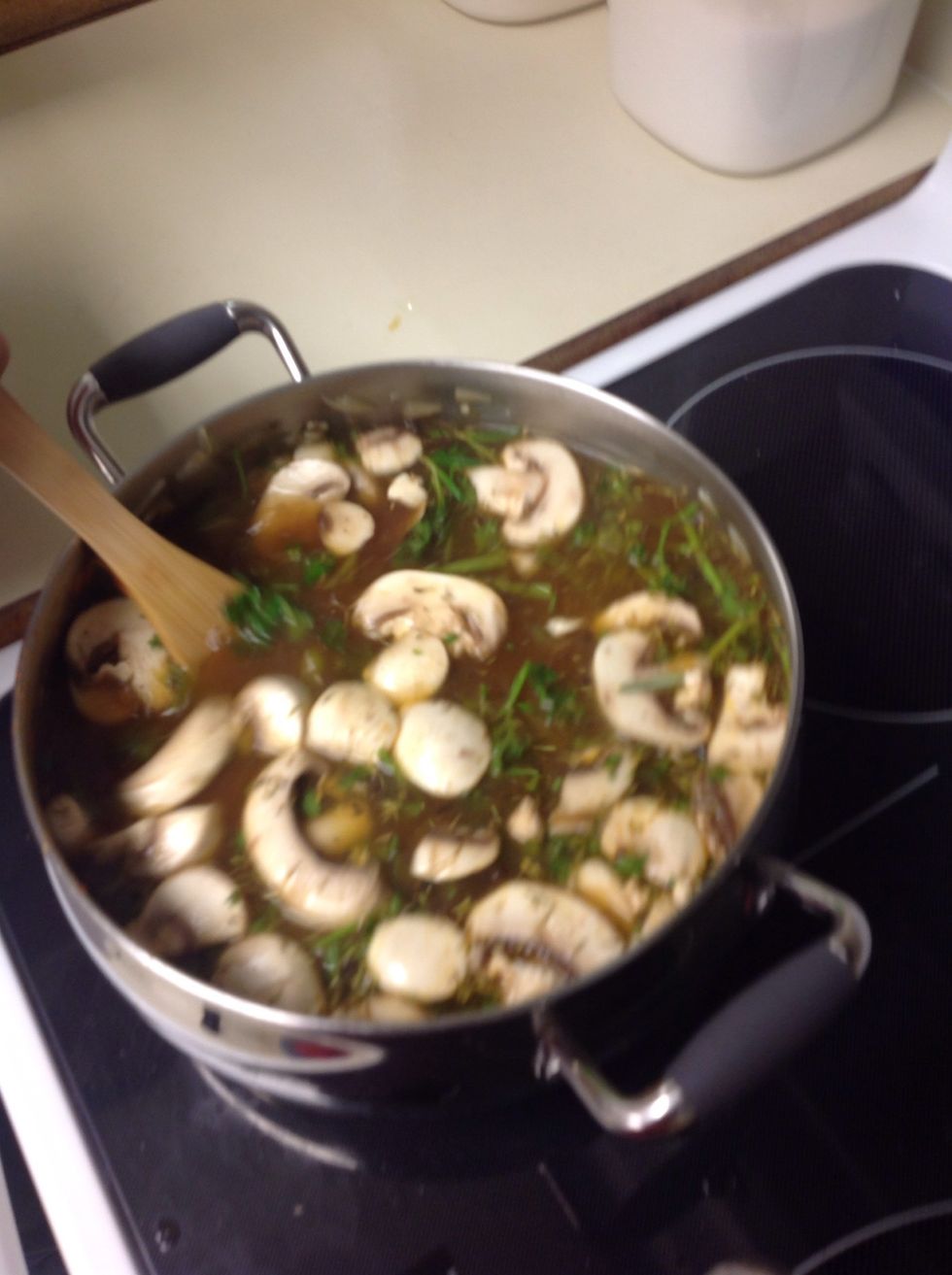 Add remaining ingredients at this time.