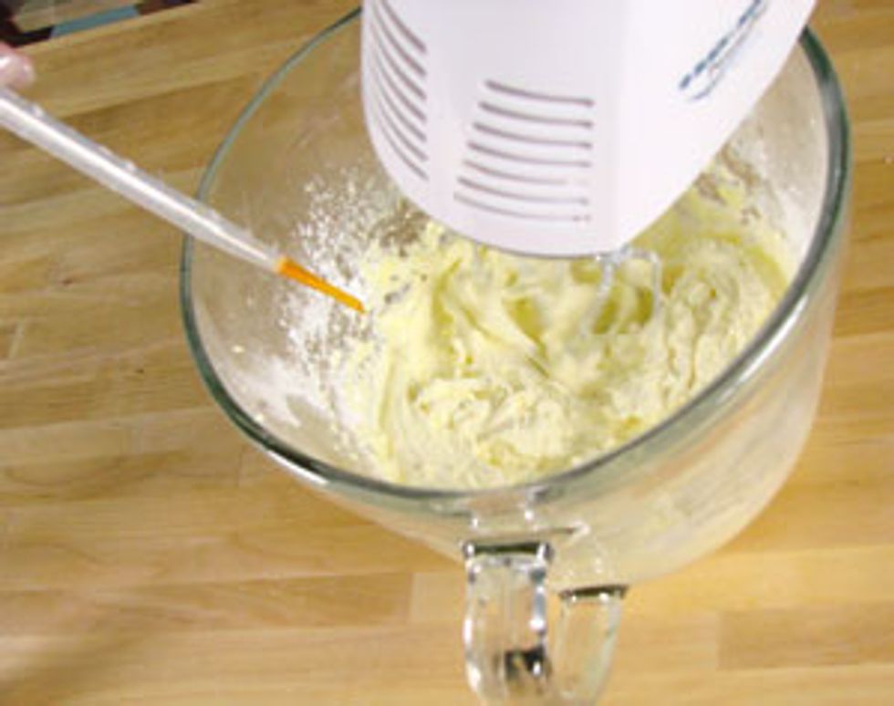 Add remaining ingredients. Mix well until you get a smooth, stiff frosting. You can add more water or powdered sugar to adjust the consistency if necessary.