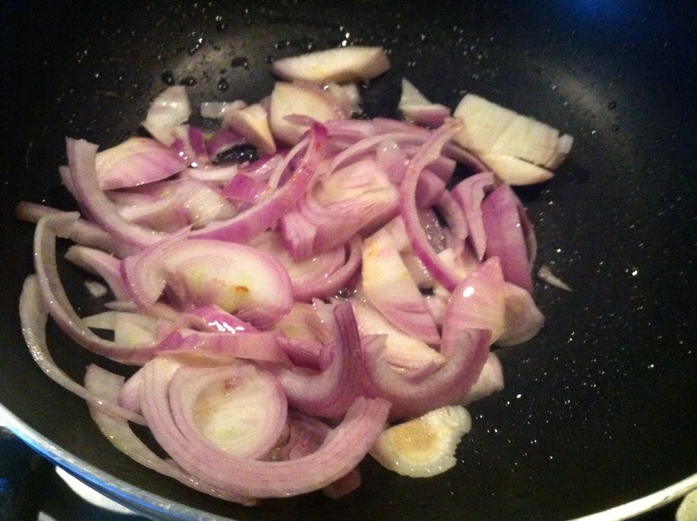 add remaining onions and fry them until light brown.. now add tomatoes and further cook until tomatoes change their color.. sorry forgot to take pic