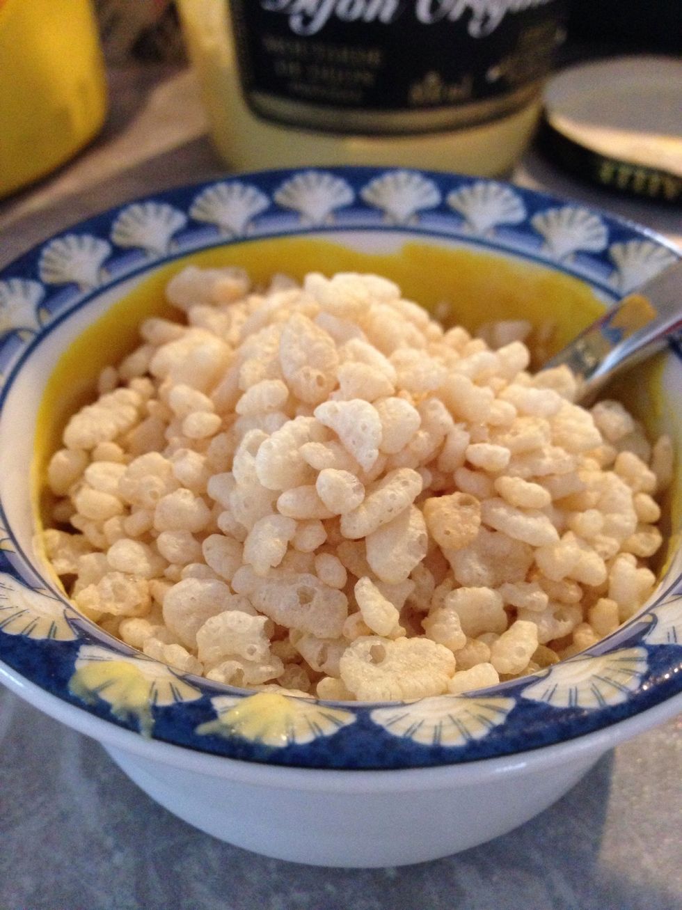 Add rice krispies