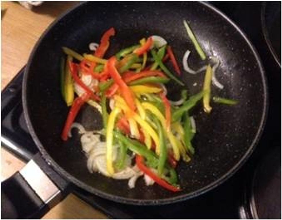Add robot peppers. NOTE: 1/8 th of the whole pepper to be used for each colour.