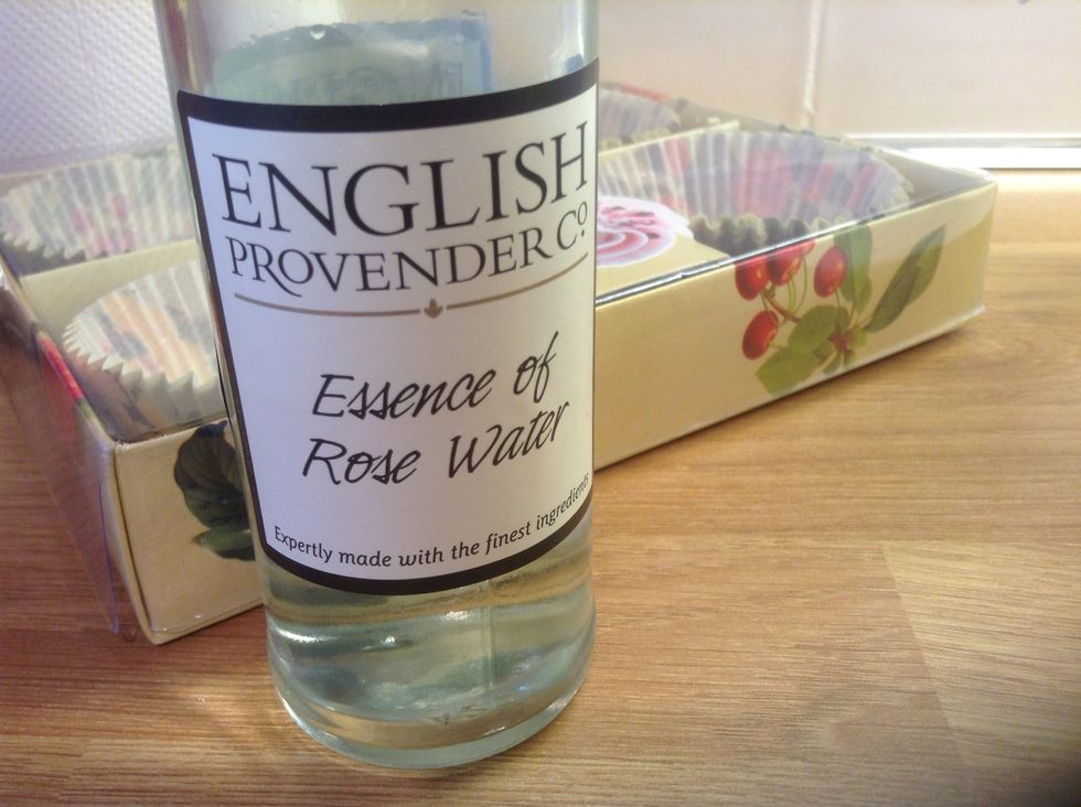 Add ros\u00e9 water, about 3 tablespoons.