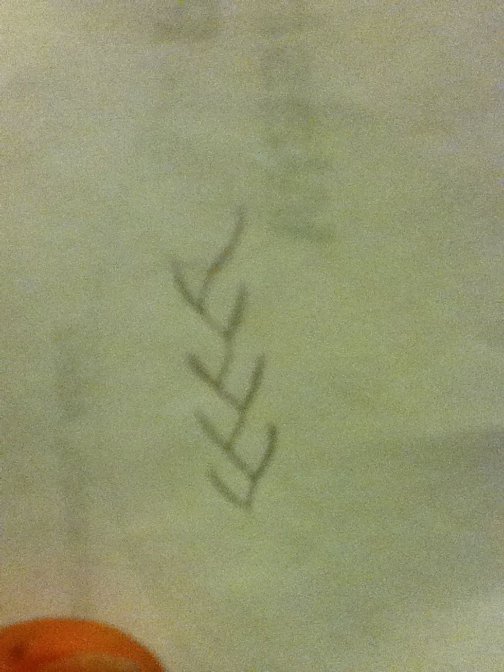 Add rounded lines off of each of the humps (as shown above)