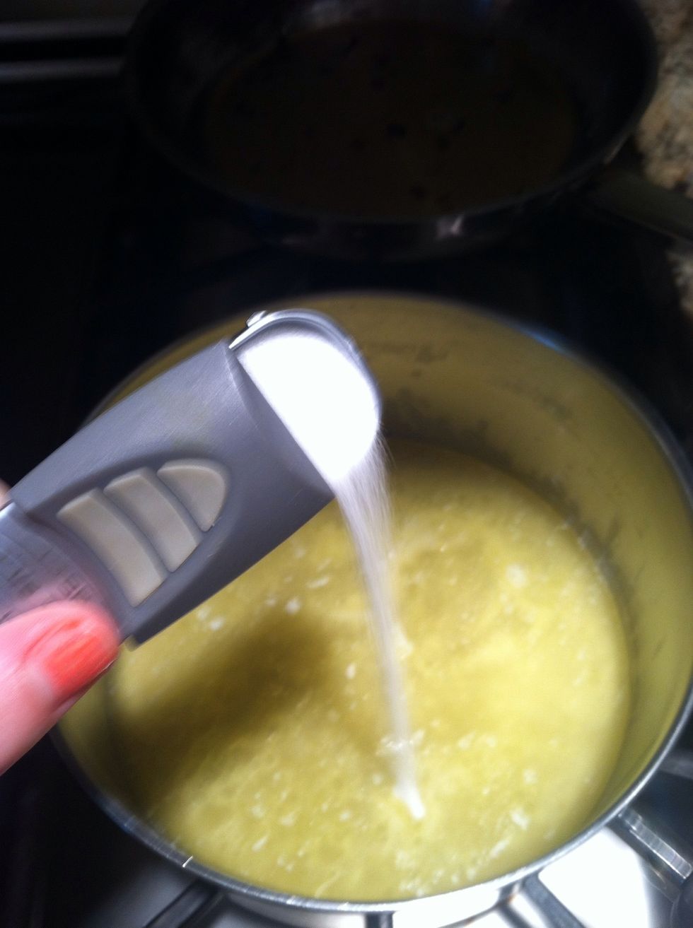 Add salt (1/4 tsp)