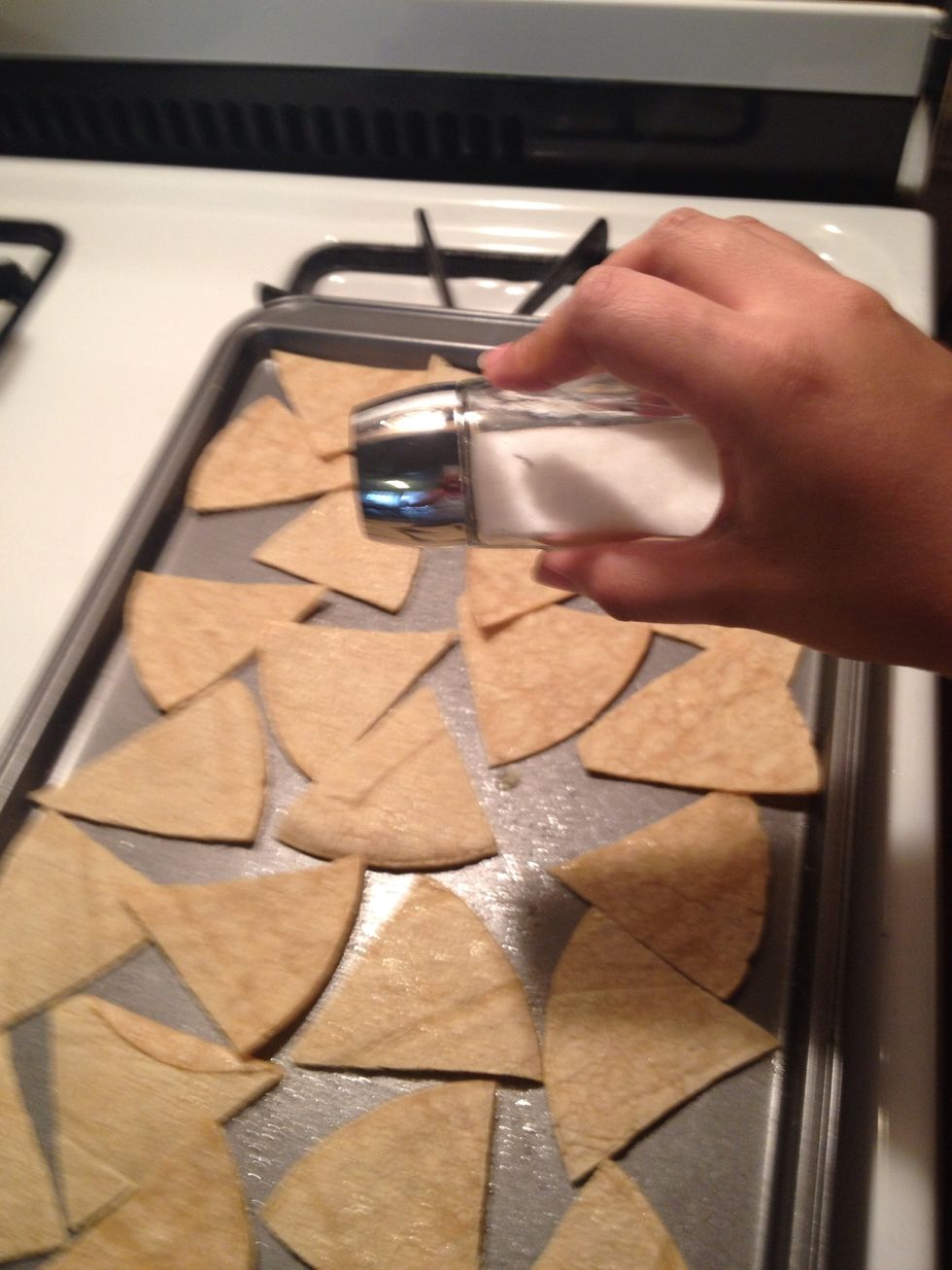 Add Salt again. (and you can add the lime salt and squirt with lime now if you desire for flavor)