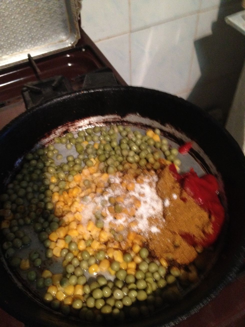 Add salt an spices. I added Indian masala