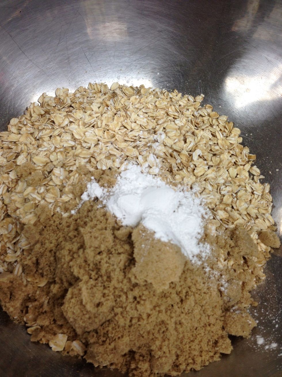 Add salt and baking powder.