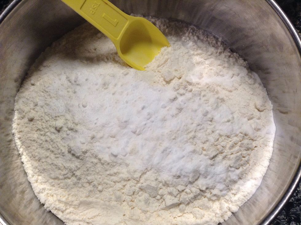 Add salt and baking soda