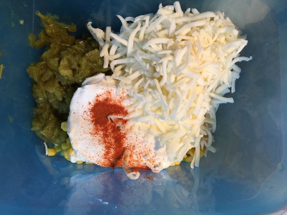 Add salt and cayenne pepper