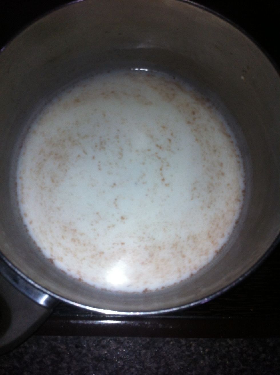 Add salt and cinnamon and bring to shimmer