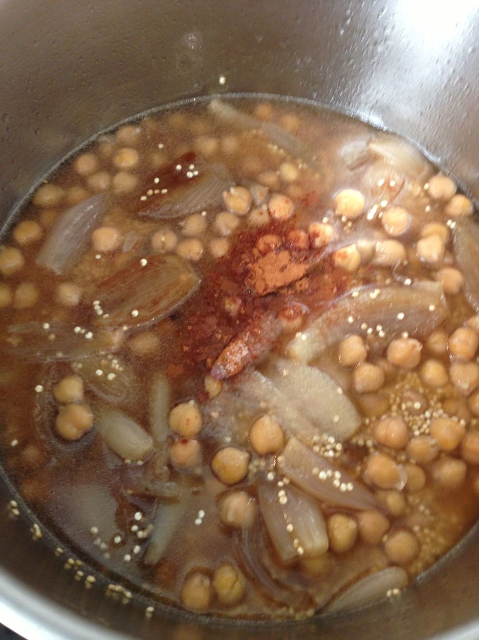 Add salt and cinnamon