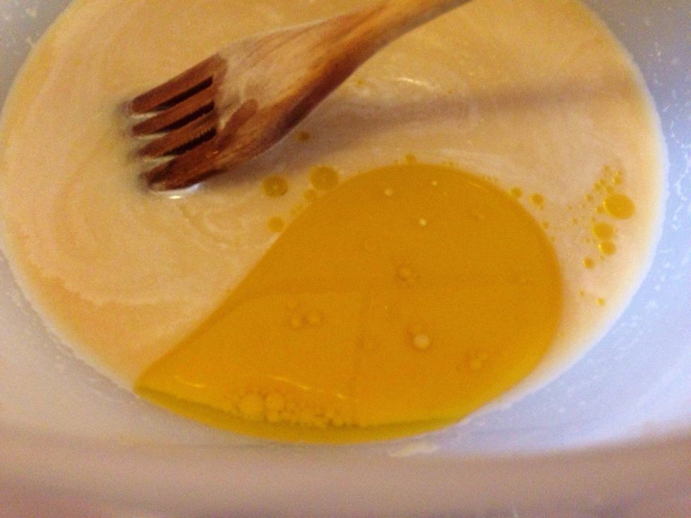 Add salt and oil. I also added some molasses, but honey also works. Taste it and decide how you want it.