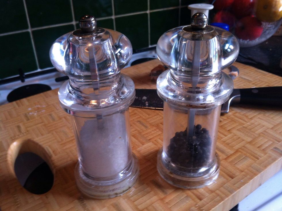 Add salt and pepper for seasoning.