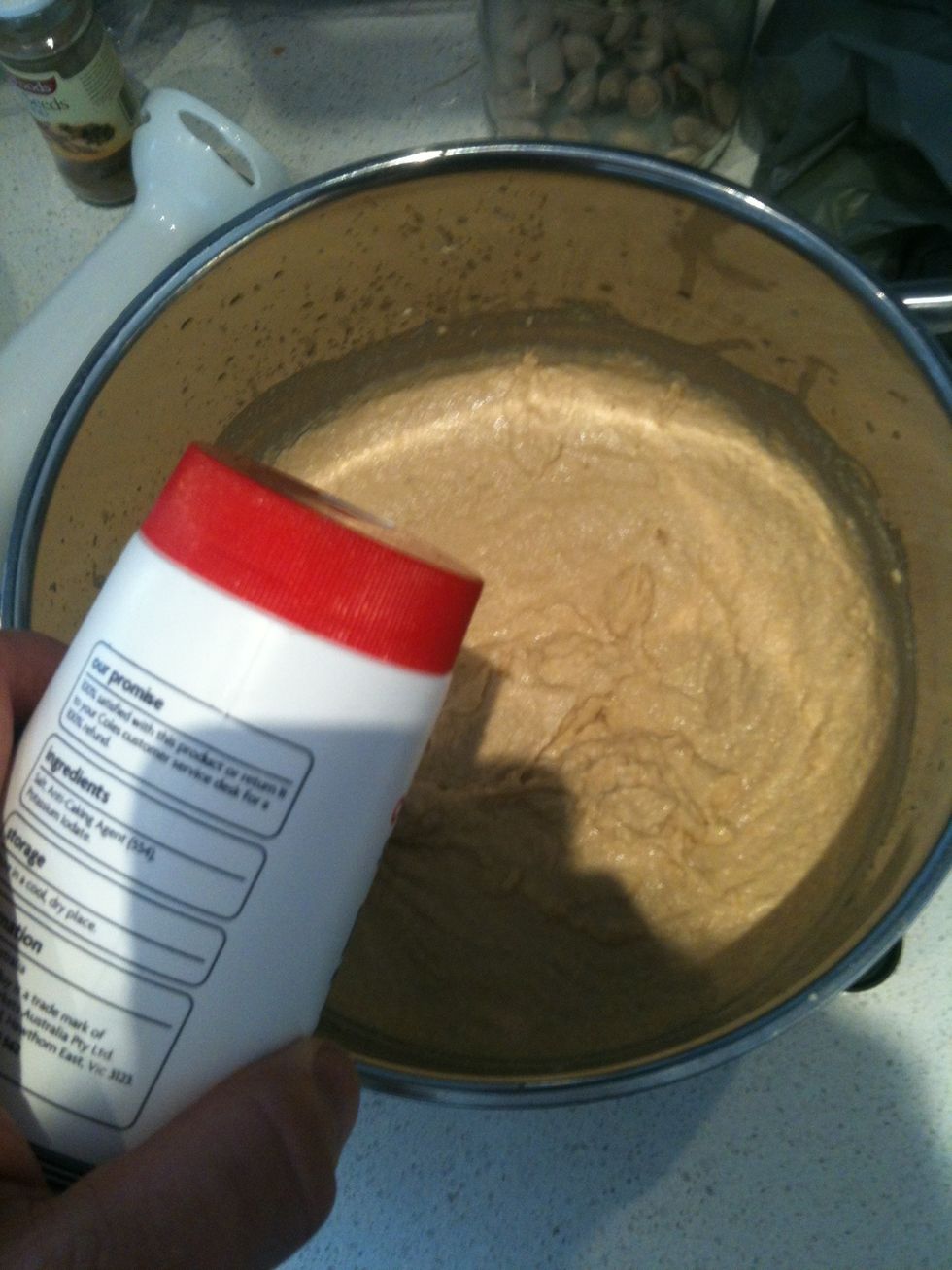 Add salt and pepper to taste...Mix through with wooden spoon.