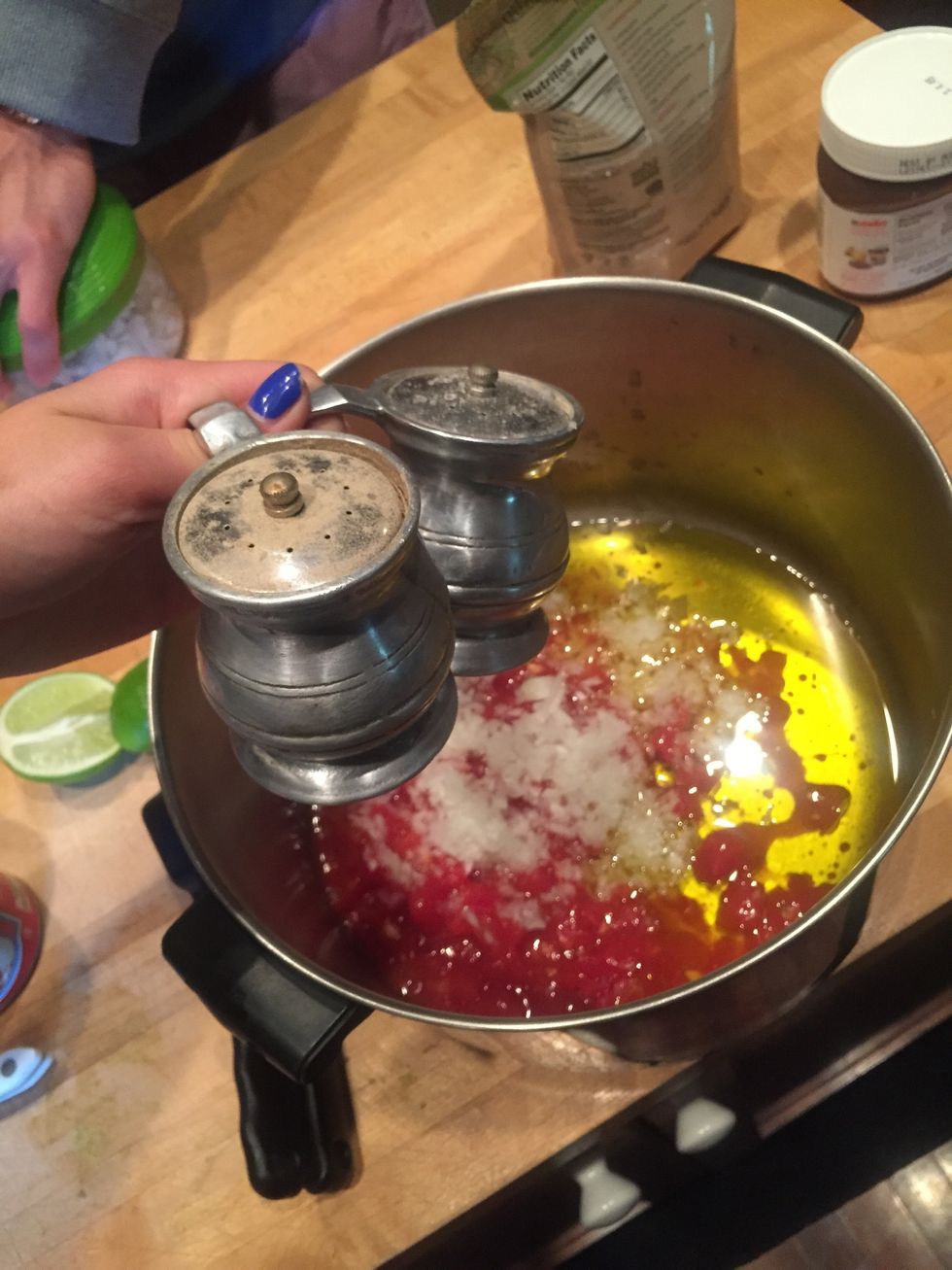 Add salt and pepper to taste