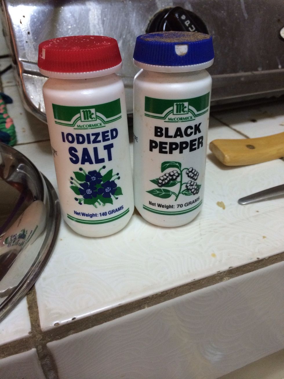 add salt and pepper to taste