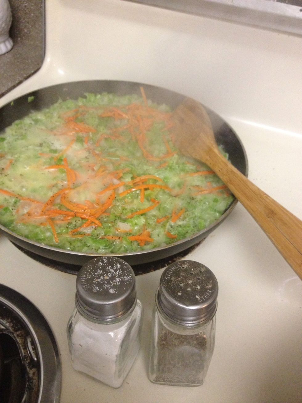 Add salt and pepper to taste.