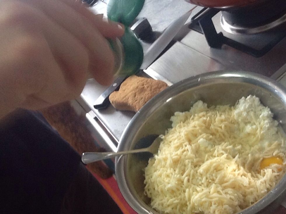 Add salt and pepper to the mix.