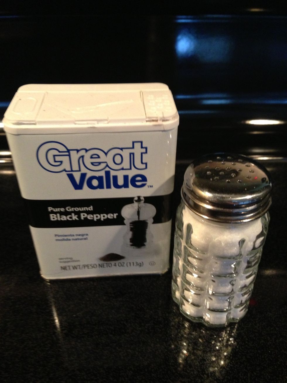 Add salt and pepper to vegetables and stir to distribute evenly.