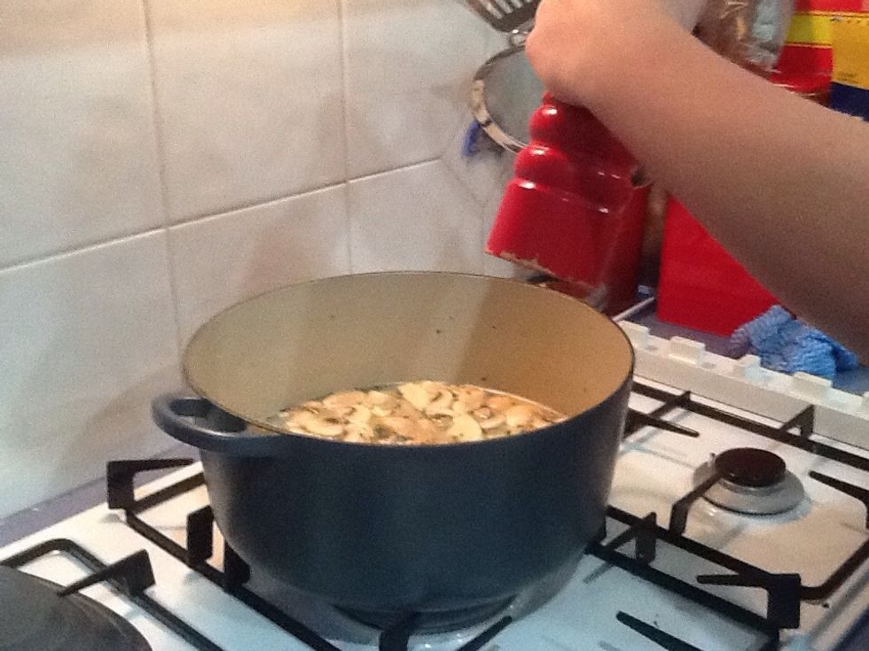 Add salt and pepper.