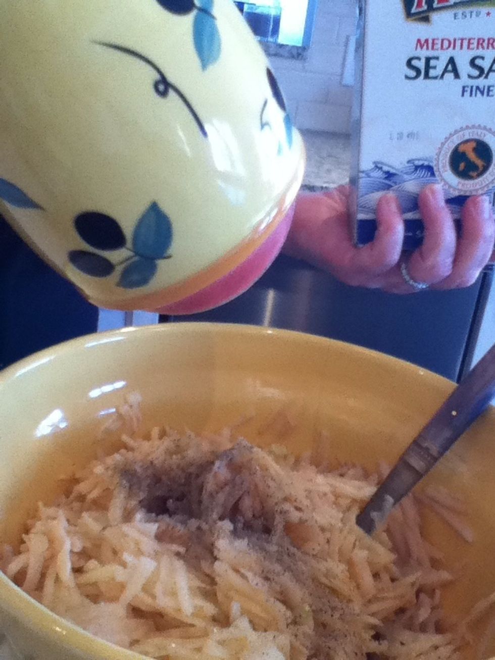 Add salt and pepper...