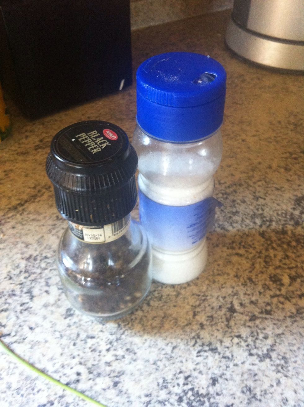 Add salt and pepper